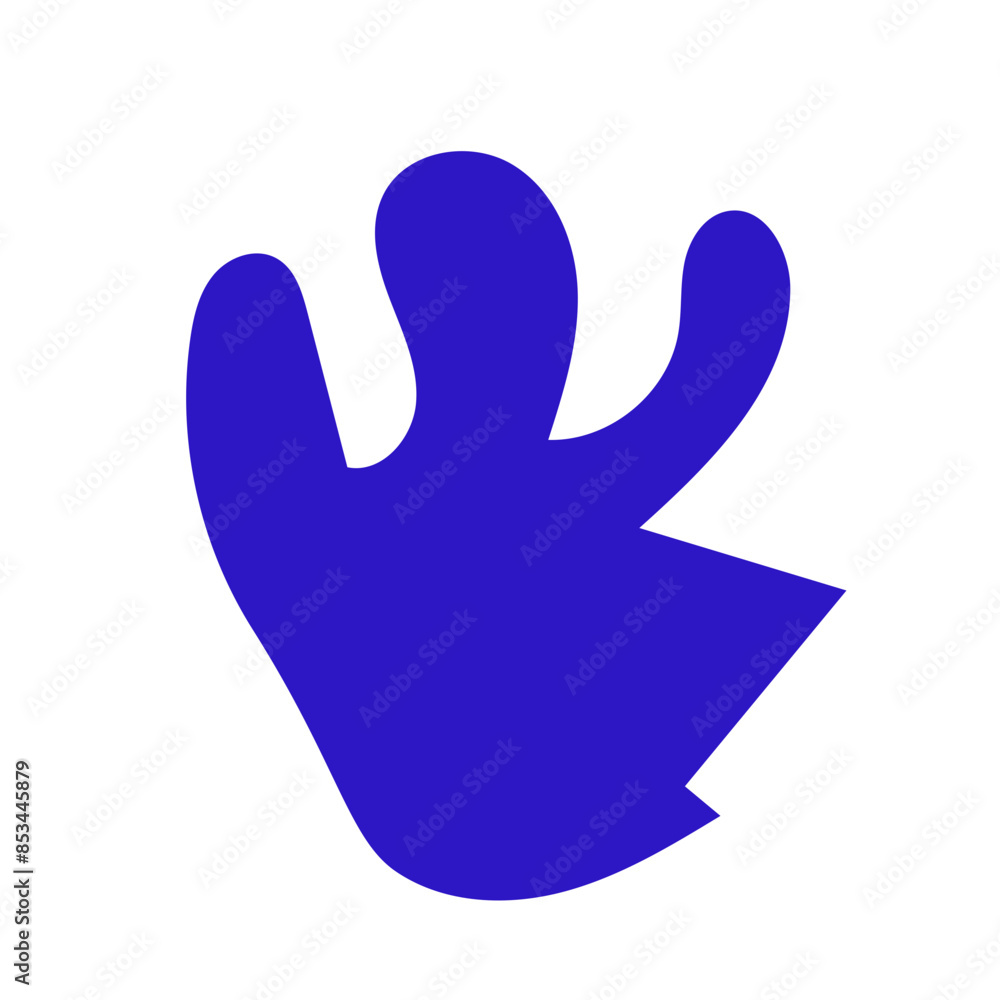 Abstract blue shape decor Abstract blue shape decor