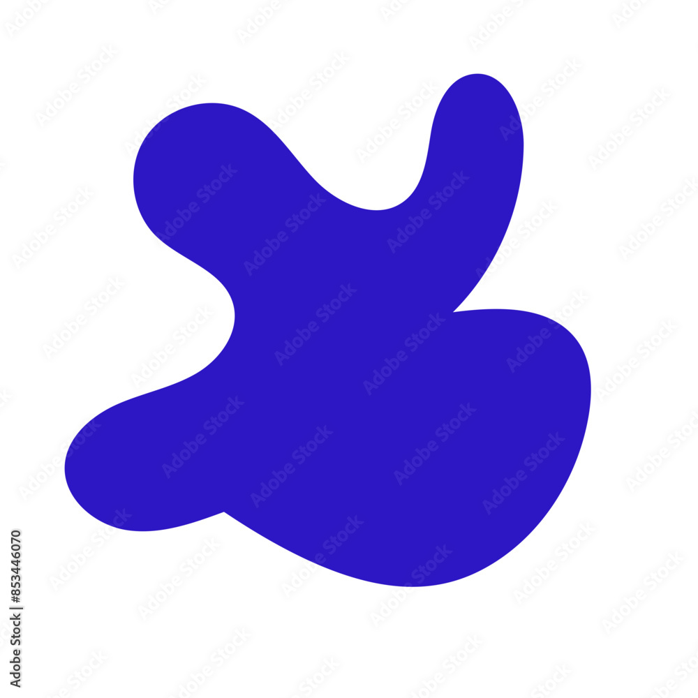 Abstract blue shape decor Abstract blue shape decor