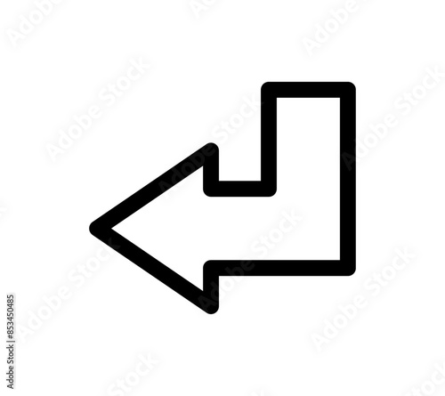 シンプルな矢印のアイコン　Simple arrow icon