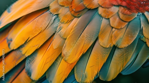 Wallpaper Mural beautiful Close-up photo of bird feathers 4k wallpaper Torontodigital.ca