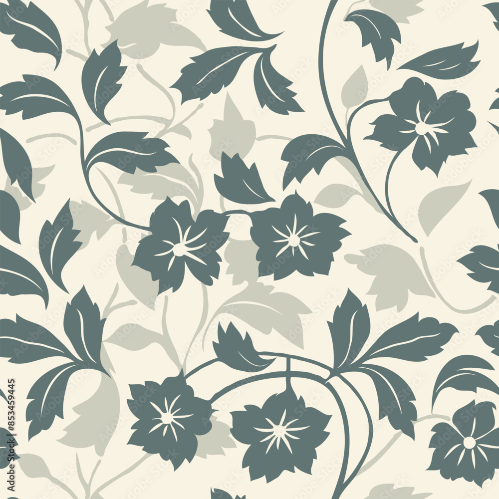 tonal floral pattern vector in olive green and yellow green tonal floral pattern vector in olive green and yellow green
