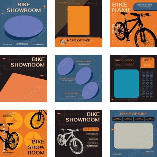 Bike Showroom Social Media Post Templates