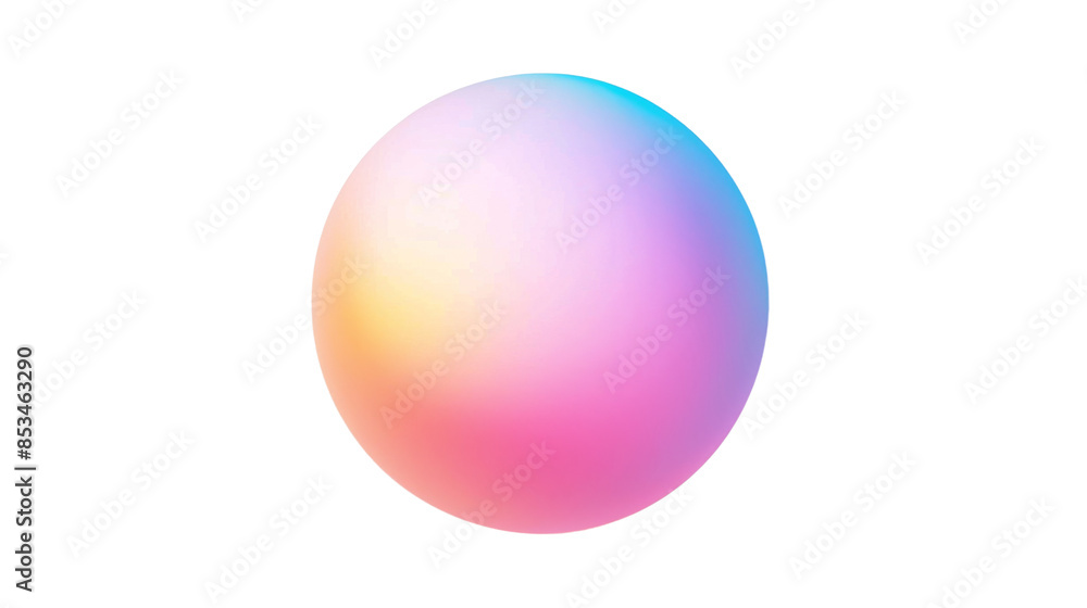 Gradient sphere bubble on white background Gradient sphere bubble on white background