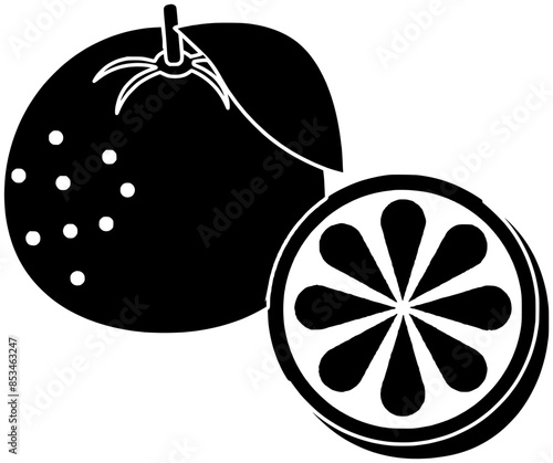 orange illustration jasmine silhouette tuberose logo flower icon citrus outline floral ayurveda bio summer seamless tree tangerine beach marigold shape sandalwood plant tonka for vector graphic