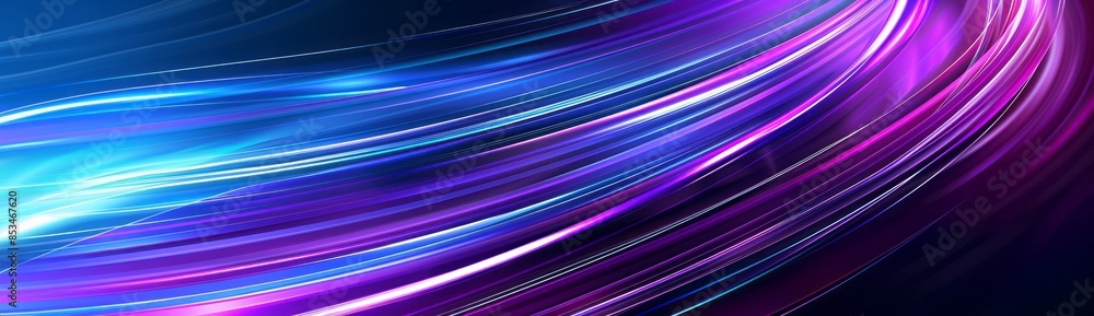 Abstract purple and blue light streaks the background Abstract purple and blue light streaks the background
