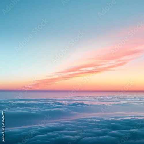 Pastel dawn, minimal gradient, wide lens, soft transition for peaceful morning background