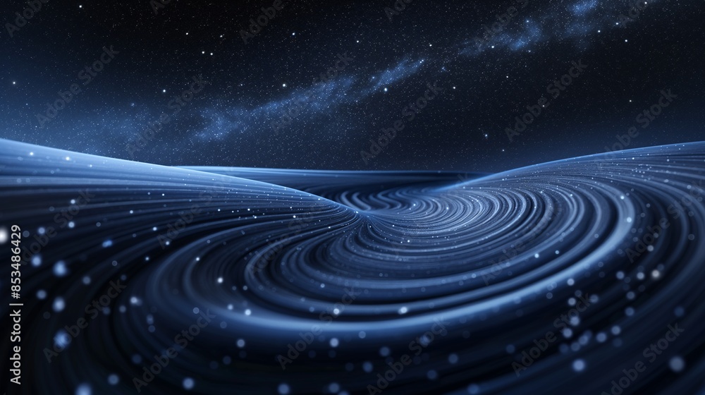 Fototapeta premium Cosmic waves, gravity, gravitation effect influence 