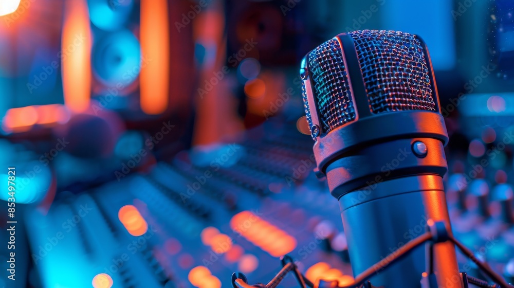 Recording Desk with Microphone and Monitor Recording Desk with Microphone and Monitor