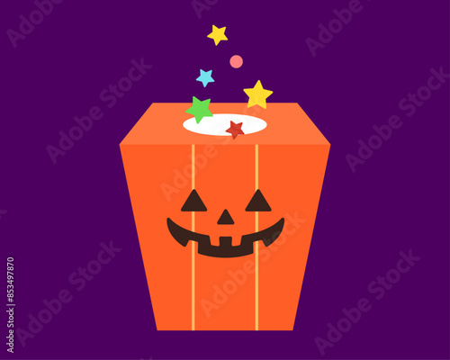 ハロウィーンのカボチャの箱