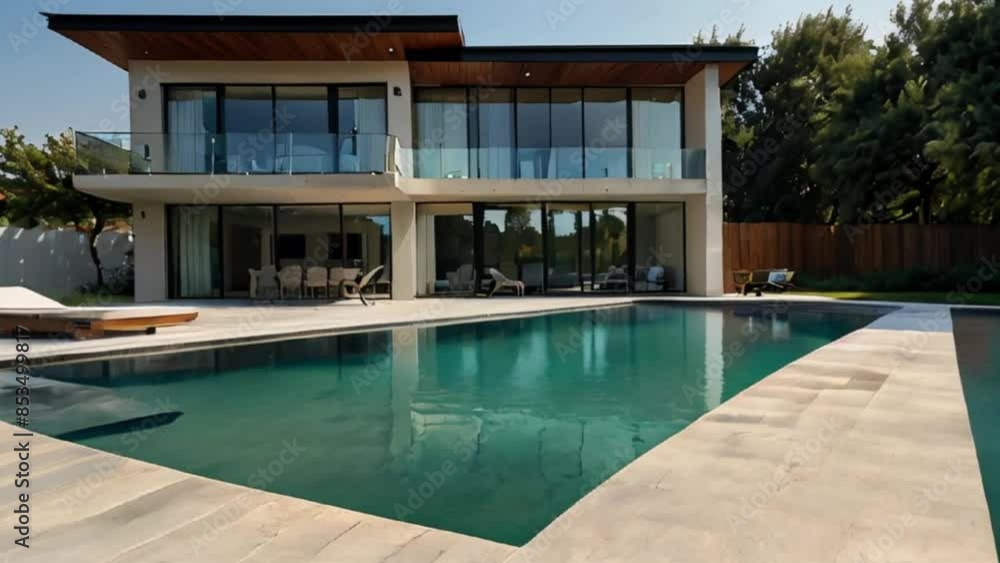 Modern House with Swimming Pool and Patio Modern House with Swimming Pool and Patio