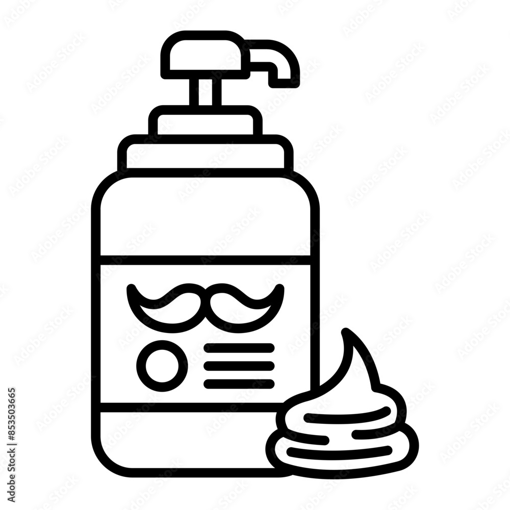 Shaving cream icon. outline icon Shaving cream icon. outline icon