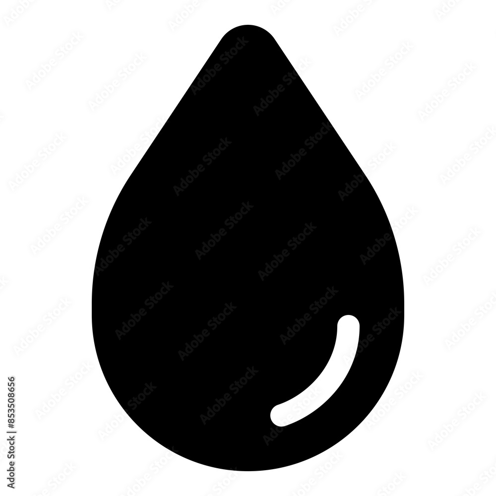 Water drop icon for hydration and water resources Water drop icon for hydration and water resources