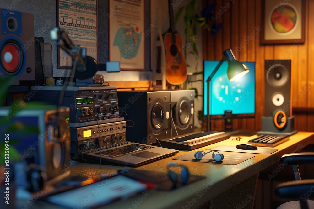recording studio in realistic images by generative ai recording studio in realistic images by generative ai