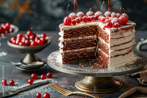 Schwarzwälder Kirschtorte (Black Forest Cake) photo