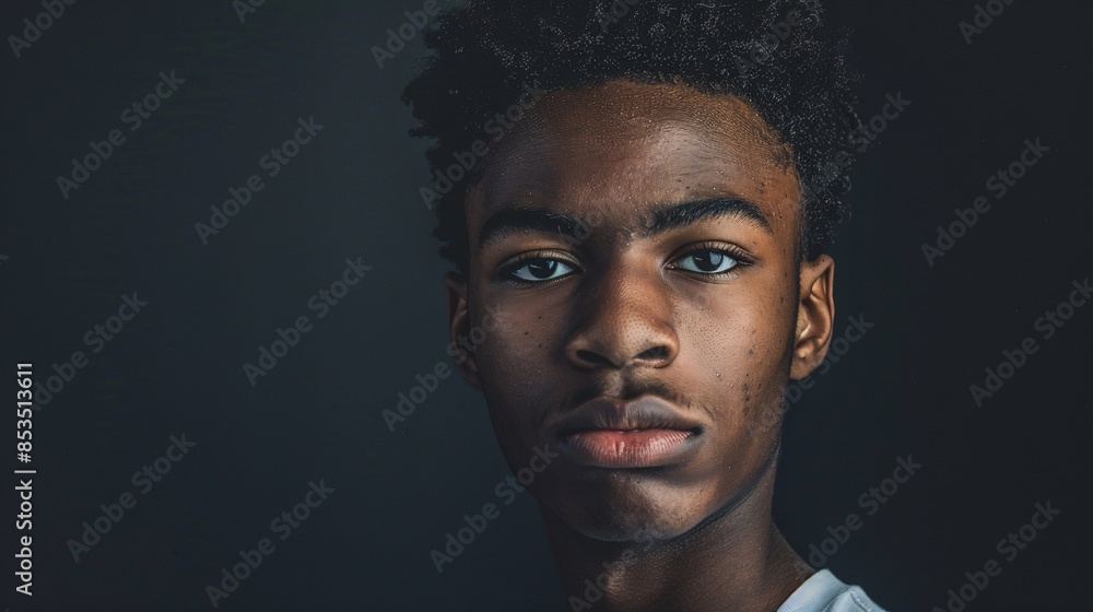 An ultra-clear photograph of a young adult exuding confidence and individuality, looking straight at the camera with a poised expression, every detail captured perfectly An ultra-clear photograph of a young adult exuding confidence and individuality, looking straight at the camera with a poised expression, every detail captured perfectly