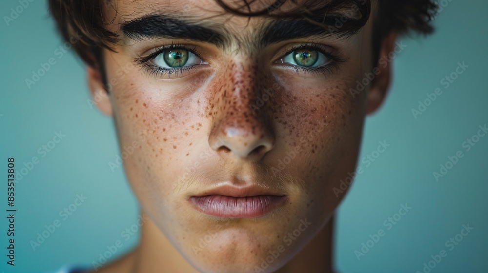An ultra-sharp and clear photograph of a young adult with a confident and direct gaze, every feature of their face highlighted to emphasize their individuality An ultra-sharp and clear photograph of a young adult with a confident and direct gaze, every feature of their face highlighted to emphasize their individuality