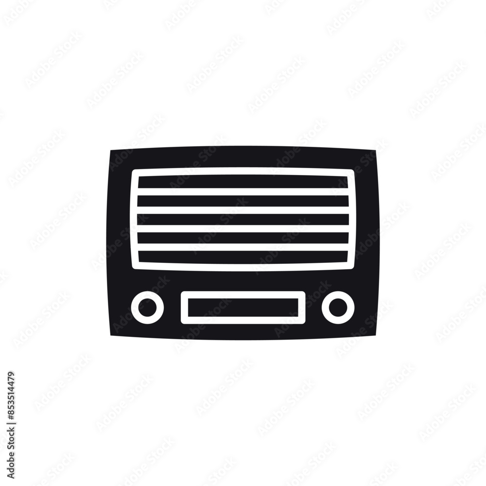 radio icon vector design template elegant style radio icon vector design template elegant style