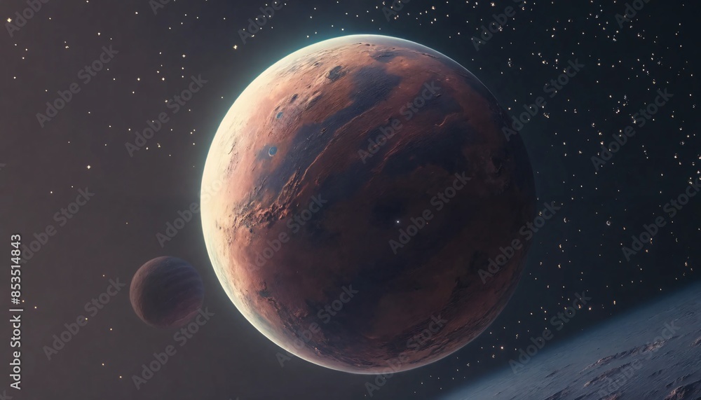 Stunning view of our planet surrounded by the cosmos Stunning view of our planet surrounded by the cosmos