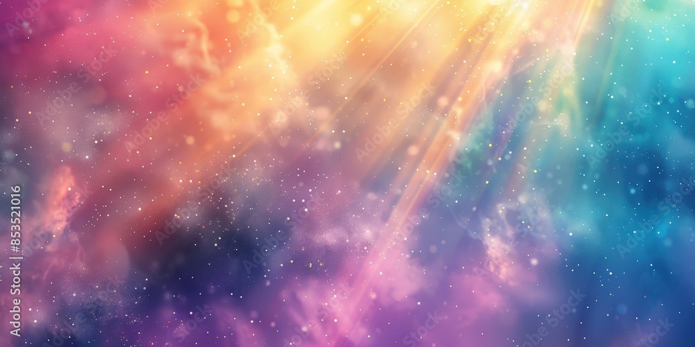 Cosmic Nebula with Radiant Light Cosmic Nebula with Radiant Light