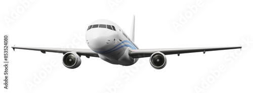 Obraz na płótnie typical airplane isolated on transparent background w salonie