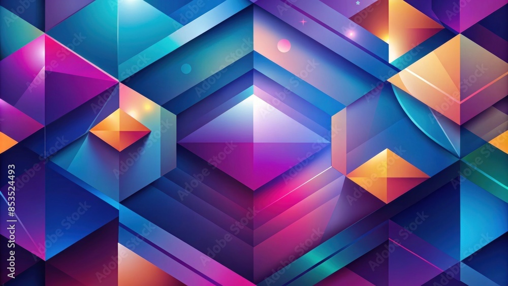 A vibrant background with overlapping geometric shapes in various colors and sizes. A vibrant background with overlapping geometric shapes in various colors and sizes.