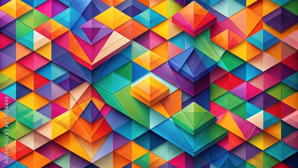 A vibrant background with overlapping geometric shapes in various colors and sizes. A vibrant background with overlapping geometric shapes in various colors and sizes.