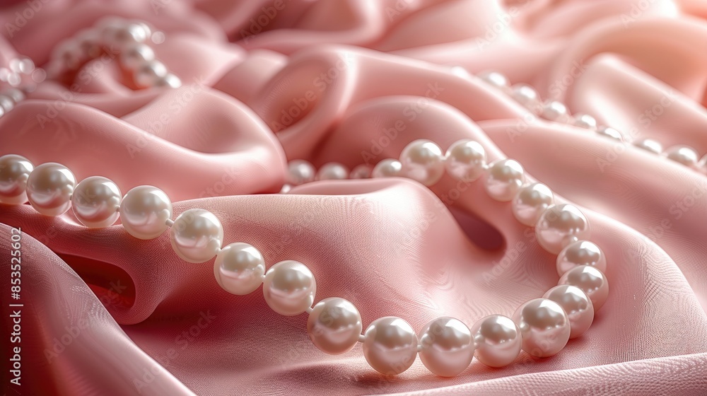 pearl necklace on pink background HD 8K wallpaper Stock Photographic Image pearl necklace on pink background HD 8K wallpaper Stock Photographic Image