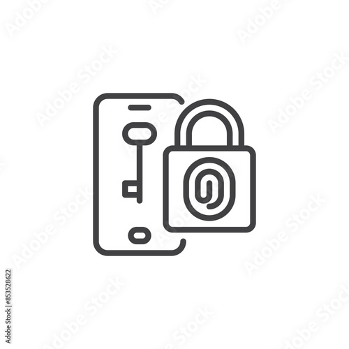 MFA, Multi-Factor Auth line icon
