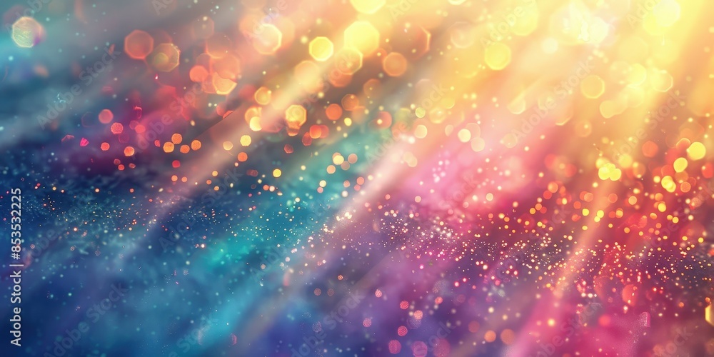 Fototapeta premium Abstract Festive Bokeh Background with Glitter