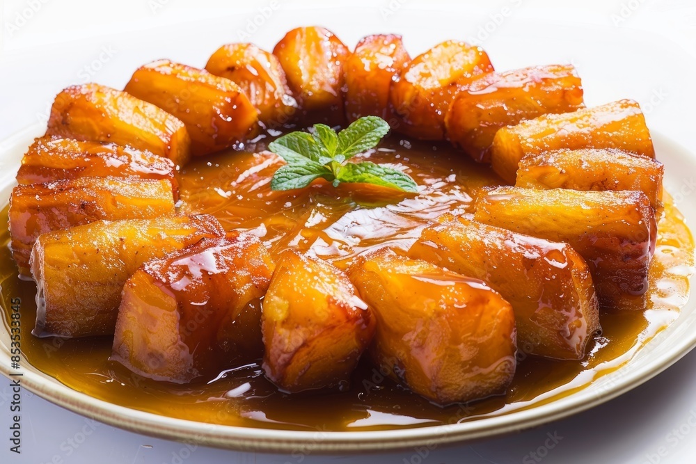 Indulgent Roasted Candied Yams in Silver Bowl Indulgent Roasted Candied Yams in Silver Bowl