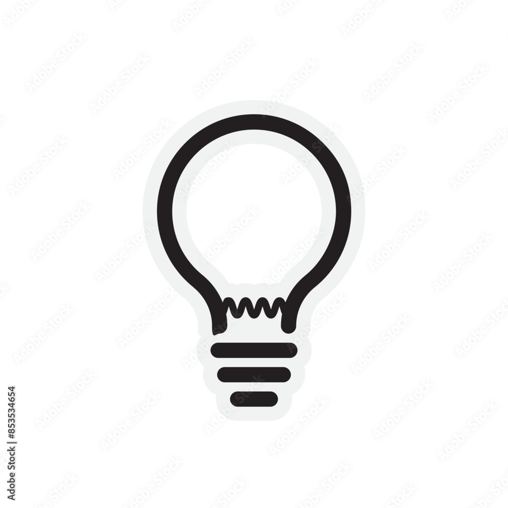 Light Bulb Icon Stickers Light Bulb Icon Stickers