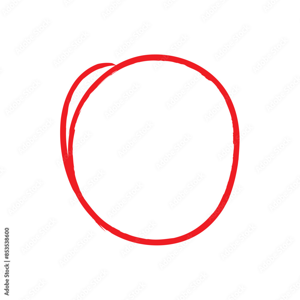 Red circle, pen draw. Highlight hand drawing different circles isolated on background. Handwritten red circle. For marking text, numbers, marker pen, pencil, logo and text check, vector illustration Red circle, pen draw. Highlight hand drawing different circles isolated on background. Handwritten red circle. For marking text, numbers, marker pen, pencil, logo and text check, vector illustration