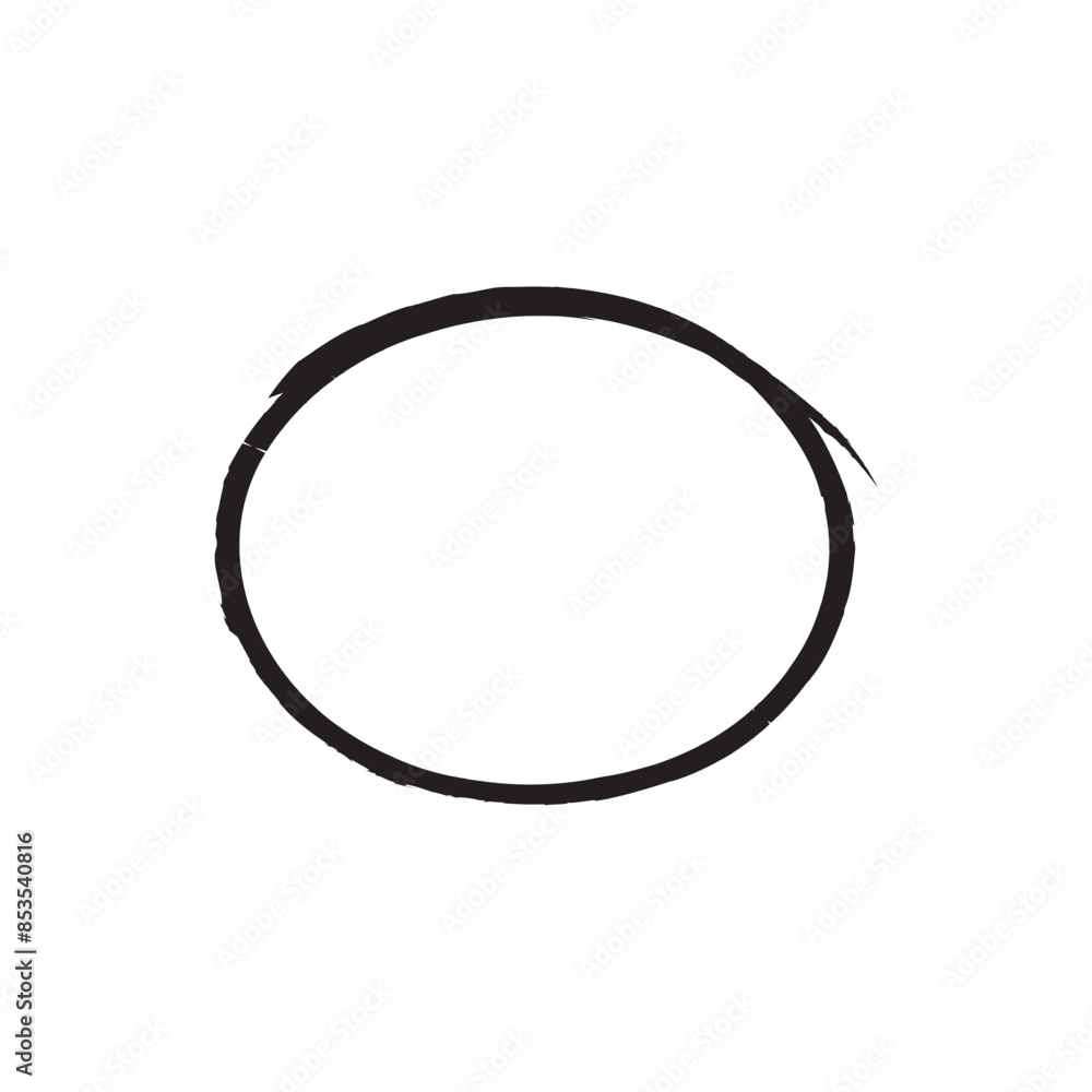 Black brush circle frame Black brush circle frame
