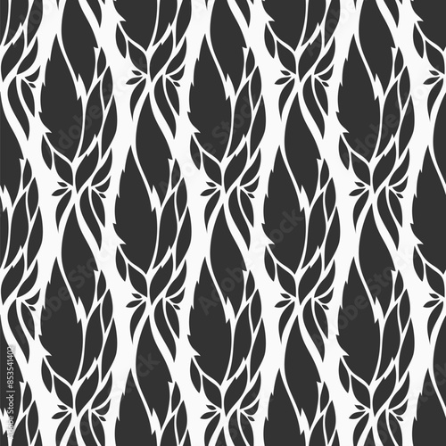 Botanical seamless pattern....