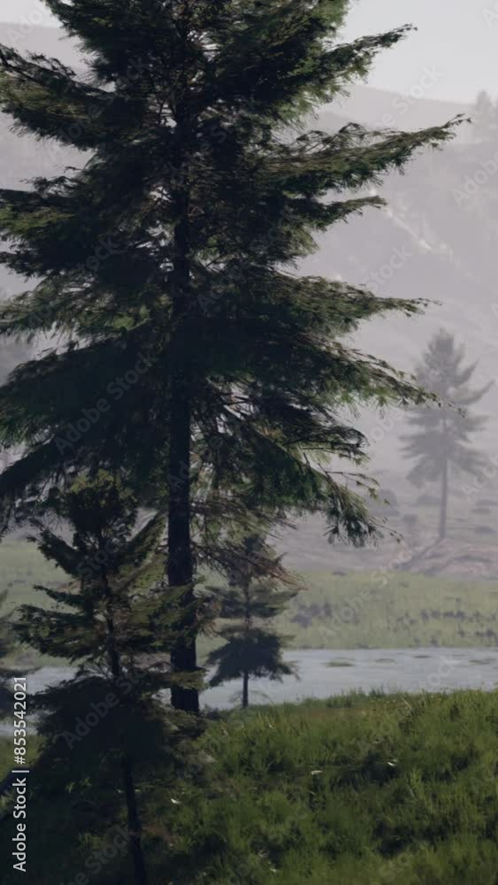 Pine Tree Forrest in the Montains Pine Tree Forrest in the Montains