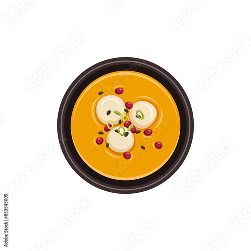 Hobakjuk, Korean pumpkin porridge, Korean pumpkin soup.