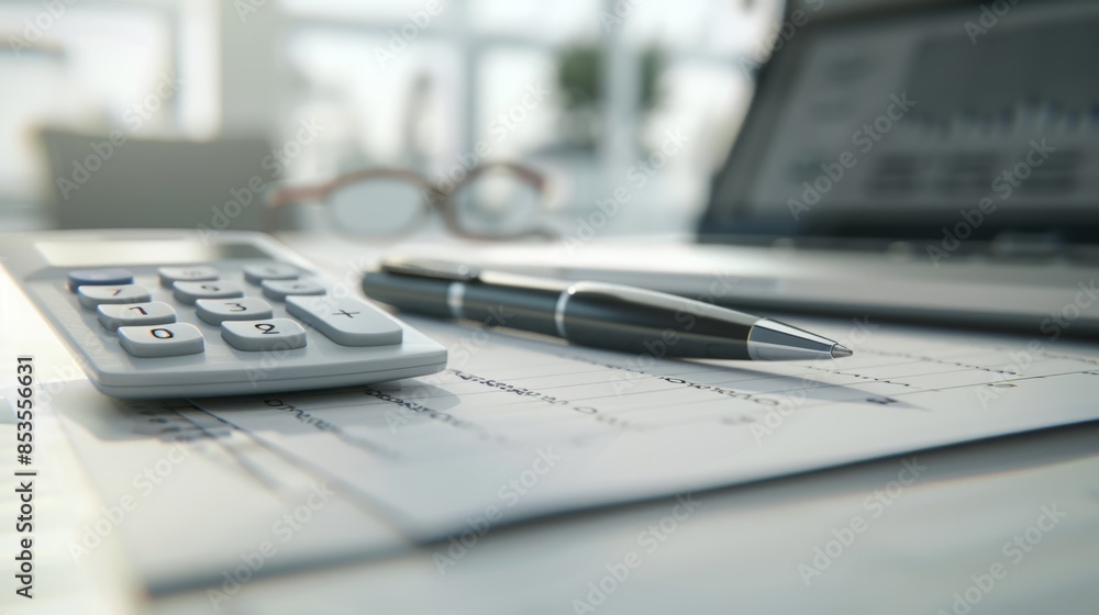 Fototapeta premium The Office Desk Essentials