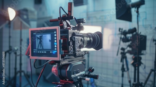 The professional film camera setup