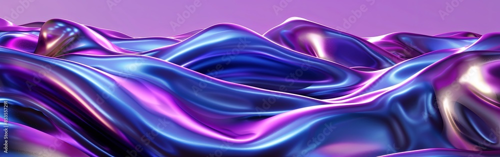 Shiny Purple and Blue Plastic Waves Background Shiny Purple and Blue Plastic Waves Background