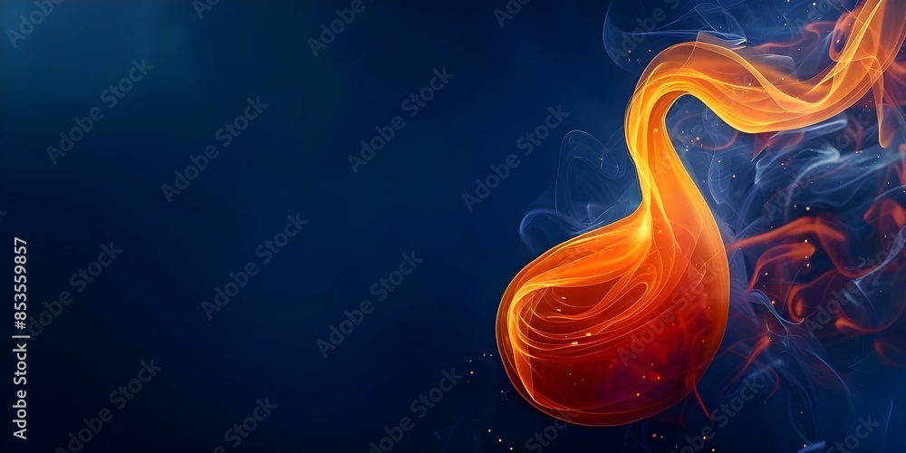 Medical Concept Image Of Acid Reflux Gastritis On Dark Blue Background