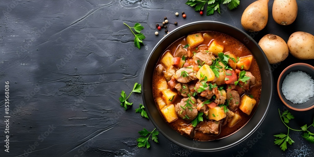 Enjoy the traditional Locro stew a delicious and authentic national dish to celebrate. Concept Traditional Recipes, National Dishes, Locro Stew, Cultural Celebrations, Authentic Food Enjoy the traditional Locro stew a delicious and authentic national dish to celebrate. Concept Traditional Recipes, National Dishes, Locro Stew, Cultural Celebrations, Authentic Food