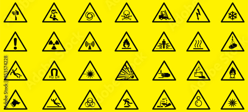 Free Download Warning and dangerous sign mega bundle - GFXLoad