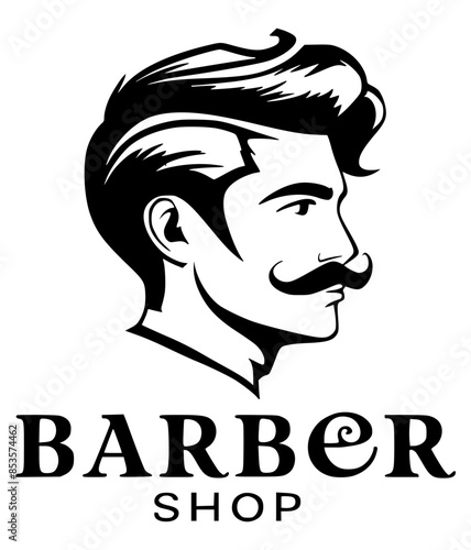 Creative Vector Logos for Men’s Hair Salons
