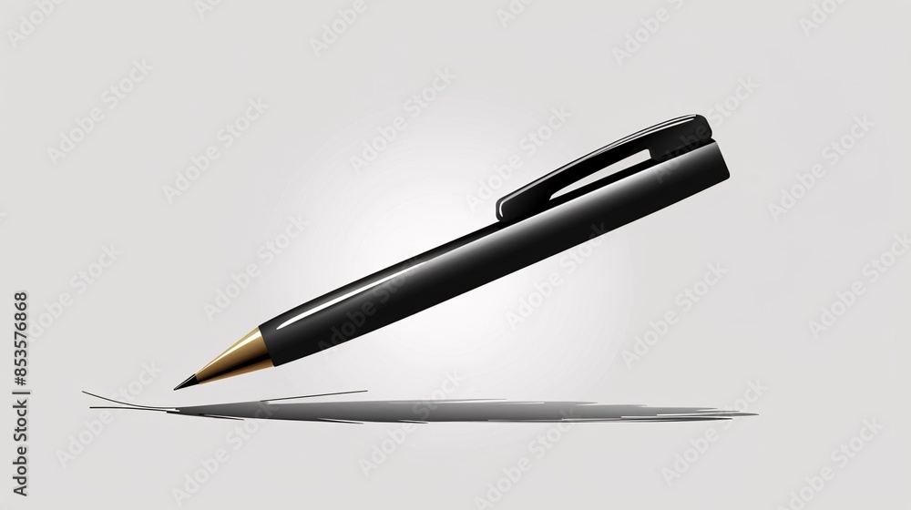 Icon depicting a pen with ink markings. Icon depicting a pen with ink markings.