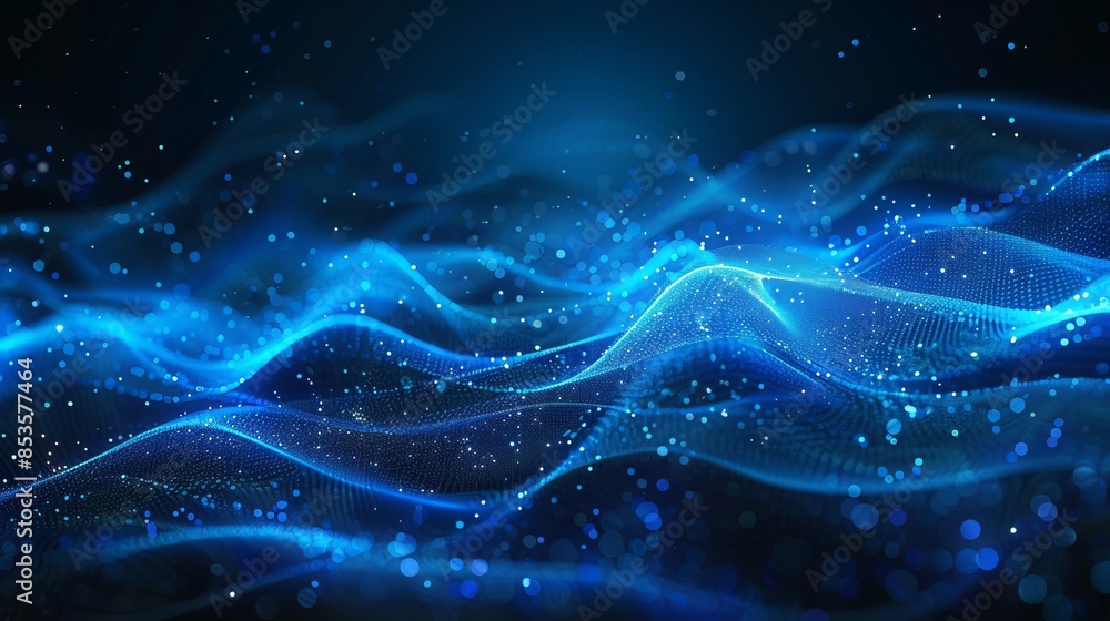 The image is a blue wave with a starry sky in the background. The blue color of the wave and the sky creates a sense of calmness and tranquility. The image is a blue wave with a starry sky in the background. The blue color of the wave and the sky creates a sense of calmness and tranquility.