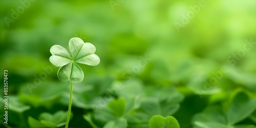 St Patricks Day background with Happy St Patricks Day message. Concept St, Patrick's Day, Celebration, Green Theme, Festive Props, Holiday Message © Ян Заболотний