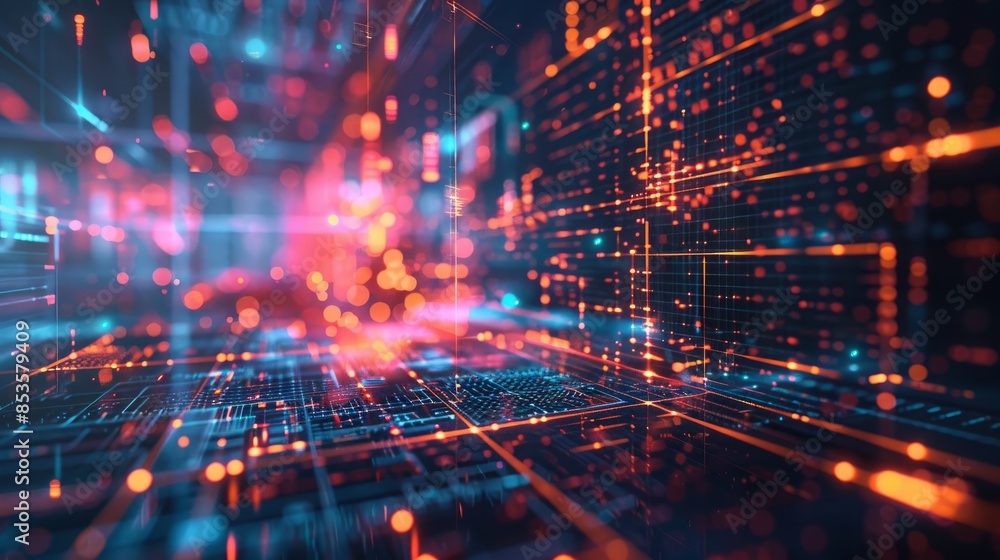 Modern Tech Abstract Background. Modern and digital background for business