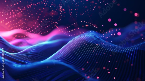 Wallpaper Mural Modern Tech Abstract Background. Modern and digital background for business Torontodigital.ca