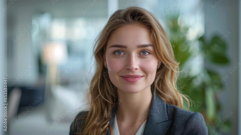 Confident professional woman smiling at camera, close-up portrait on white background, captured in high-definition with Fujifilm quality. Confident professional woman smiling at camera, close-up portrait on white background, captured in high-definition with Fujifilm quality.