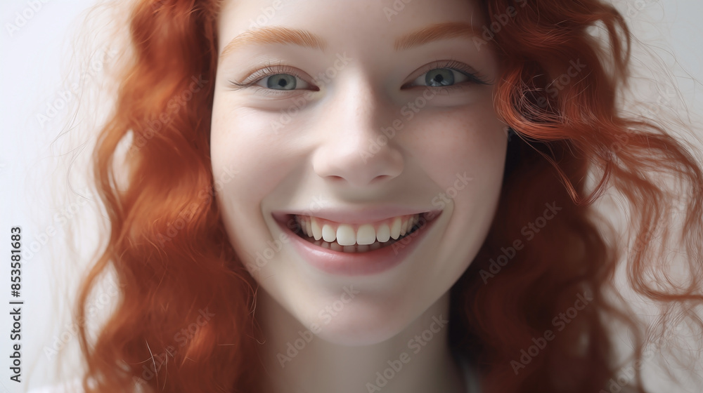 Smiling Redheaded Woman with Freckles
Smiling Redheaded Woman with Freckles